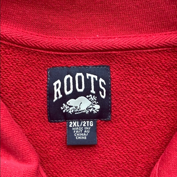 Red Roots Zip Up Sweater - Picture 2 of 5